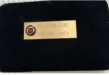 1974 NHL All Star Game Cufflonjs, Tie Pin And Key Ring Set picture