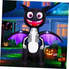 6.8 FT Halloween Inflatables Dragon with LED Lights Outdoor 6.8 FT Dragon picture