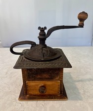 Antique Parker’s National Coffee Mill No. 431 Cast Iron Wood Grinder Meriden CT picture