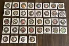 LOT OF VINTAGE BAND PINS Rolling Stones, Beatles, Led Zeppelin, Black Sabbath… picture