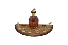 Blanton's Bourbon Cork Display Half Moon Shape With Light and Glass Holders picture