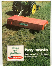 Vintage Avco New Idea Farm Equipment Tractor Hay Tools Folded Sales Brochure picture