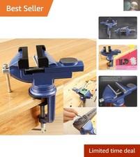 2.5-Inch Clamp-On Vise with 360-Degree Swivel & Scratch Protection Features picture