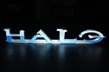 Halo Combat Evolved Font 3D printed Logo Sign Wall Desk Shelf Art picture