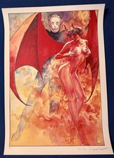 •Milo MANARA HUGE Signed Print•  “Homage to Dario Argento”      —ITALIAN IMPORT— picture
