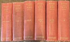 History of the Jews by Heinrich Graetz 6 Volume Copyright 1801-1898 picture