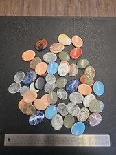 wholesale bulk lot Assorted worry stone gem stone 2lb 50 pcs picture
