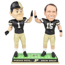 Drew Brees and Purdue Pete Purdue High Five Special Edition Bobblehead NCAA picture