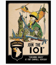 Vietnam War Paratrooper Recruitment Poster PHOTO 101st US Army Airborne picture