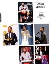 JOHN LEGEND     CUSTOM TRADING CARD 6 CARDS  SET picture