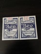 Vintage Dunes Las Vegas Casino Bee Club Special Playing Cards 2 Deck Lot Sealed picture