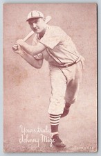 1939-46 JOHNNY MIZE New York Yankees Penny Arcade  Exhibit card Postcard picture