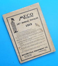 Original 1919 MECO Motorcycle Catalog Parts Book Indian Harley Merkel Excelsior picture