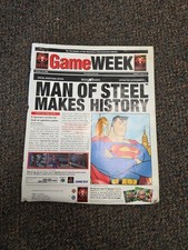 GameWeek Newspaper Oct 15 1998 Man of Steel Superman Titus Software N64 PS1 picture
