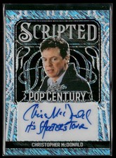 2024 Pop Century Christopher McDonald Scripted Autograph Shimmer Blue #d/9 picture