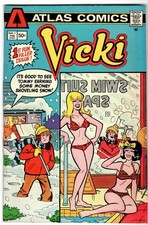 Vicki #1 (Atlas Comics February 1975) F/VF Tough Atlas Issue picture