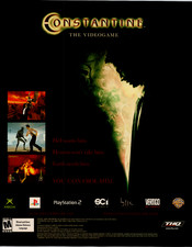 Constantine The Videogame 2005 Original Poster Print Ad Xbox PS2 DC Comics Vtg picture