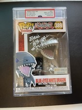 Yugioh Blue-Eyes White Dragon Funko Lunch Box Auto Eric Stuart Kaiba PSA 7 Pop 1 picture