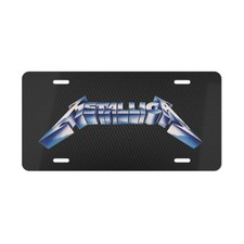 Metallica, License Plate Car Tag Metal Aluminum (Carbon Fiber Simulation) picture