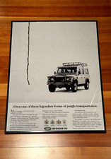 Vintage 1993 Land Rover Defender 110 NAS Ad - Large Framed Canvas or Poster picture