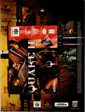 Activision Quake II Vintage 1999 N64 PlayStation Video Game Magazine Ad Print picture