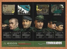 1998 Commandos Behind Enemy Lines PC Original Advertisement / Retro Promo v2 picture