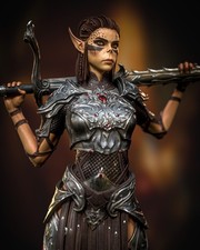 Lae'Zel Figurine Baldur's Gate 3 Hand Painted Model / DIY Kit 12pcs picture