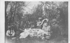 Postcard RPPC California Etna Mills Picnic Group 1909 23-7134 picture
