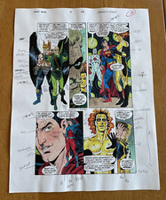 ZERO HOUR #0 comic ART original COLOR GUIDE 1994 UNIVERSE DEAD WAVERIDER ATOM  picture