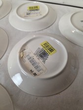 VTG Villeroy Boch Twist Anna Blue Dots  Porcelain  Cup Saucer 6 Sets picture