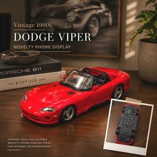 Vintage 1990s Dodge Viper Telephone Red Convertible Novelty Collectible Display picture