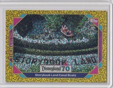 40/55 Topps Disneyland 70th Storybook Land Canal Boats #31 Gold Confetti Foil picture