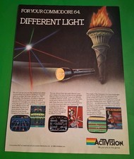 Decathalon Commodore 64 Activison Computer Game Vintage Print Ad 8x11  1980s picture