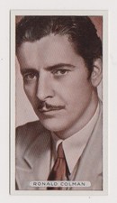 Ronald Colman vintage 1934 Ardath Famous Film Stars Tobacco Card #20 picture