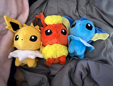 Pokémon Center Eevee Flareon Vaporeon Jolteon Pokedolls TUSH TAGS ONLY picture