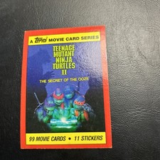 B4d Teenage Mutant Ninja Turtles 2 Movie 1991 Topps #2 Secret Of The Ooze Title picture