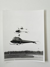 1957 Associated Helicopters Bell 47J 47G-2 Formation 8x10 Photo Vintage Aviation picture
