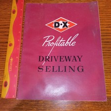 VINTAGE 1951 DX GAS SERVICE Station ATTENDENT PROMO LITERATURE picture