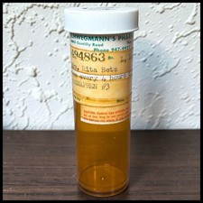 Vintage Schwegmann’s Pharmacy New Orleans Amber Plastic Prescription Bottle picture