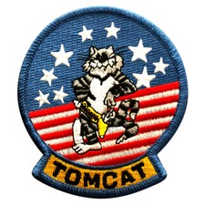 Tomcat Embroidered F-14 Patch [Hook Fastener 3.5 X 3.0 - TC1] picture