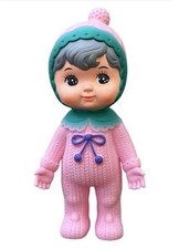 Kodama Sangyo Toy Charmy-Chan Doll Vintage Japanese Doll 8.5 In Pink Green picture