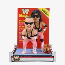 Bret Hit Man Hart Jim The Anvil Neidhart Hart Foundation WWE Magazine Bobblehead picture