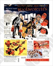 1954 Woolworth's Halloween Magazine Advertisement Promo Ad Repro 8x10 Photo picture