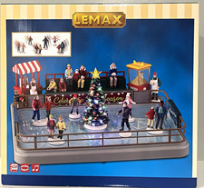 Lemax Sights and Sounds Lighted Musical Outdoor Skating Rink picture