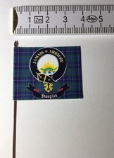 1x 28mm Scottish Scotland Scot Clan Banner DOUGLAS on metal pole spear head picture