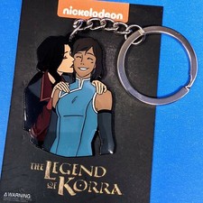 Avatar The Legend of Korra x Asami Kiss Korrasami Keychain Figure picture