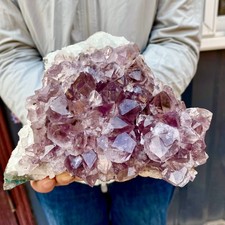 4.07LB Natural Amethyst Cluster quartz cluster crystal mineral specimen Healing picture