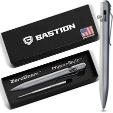 BASTION Titanium Bolt Action Ink Pen | EDC Pocket Mens Gift Luxury Ballpoint picture
