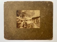 Antique 1870s Cabinet Card Photo of Water Falls -Possibly Cascade Park, PA picture