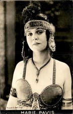 Marie Pavis portrait Frank C. Hall c1920 Jeweled Risque Real Photo Postcard bhn picture
